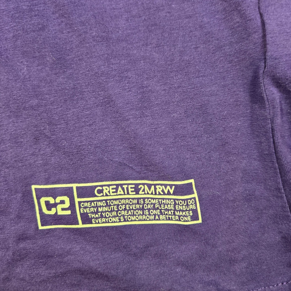 Create 2MRW Open Your Mind T-Shirt Men’s XL Embroidered Skull Mushrooms Graphic - Picture 3 of 7